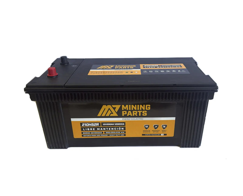 Batería Mining Parts de 150Ah y 1000 CCA para grupos electrógenos y maquinaria pesada.