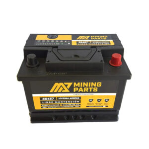 Batería Mining Parts 55Ah 12V 400 CCA con polaridad positivo derecho e instalación en Santiago.
