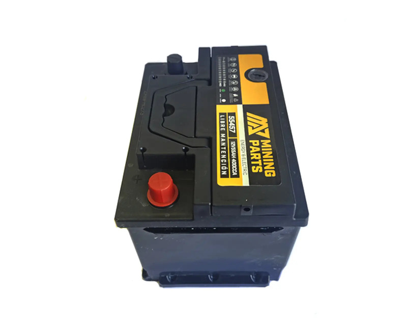 Batería Mining Parts 55Ah 12V 400 CCA con polaridad positivo derecho e instalación en Santiago.
