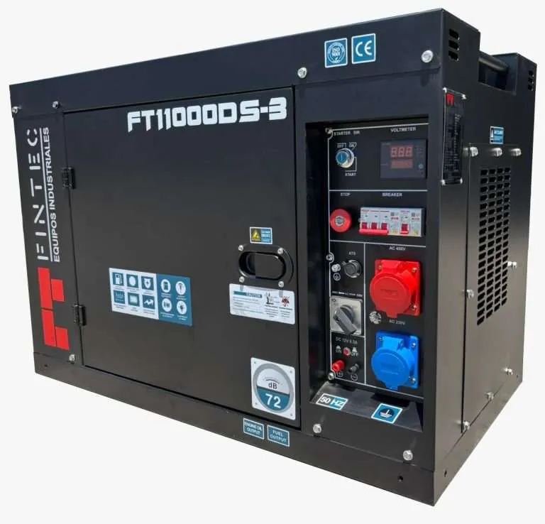 Generador Eléctrico Fintec FT11000DS-3 13 KVA Diésel Trifásico