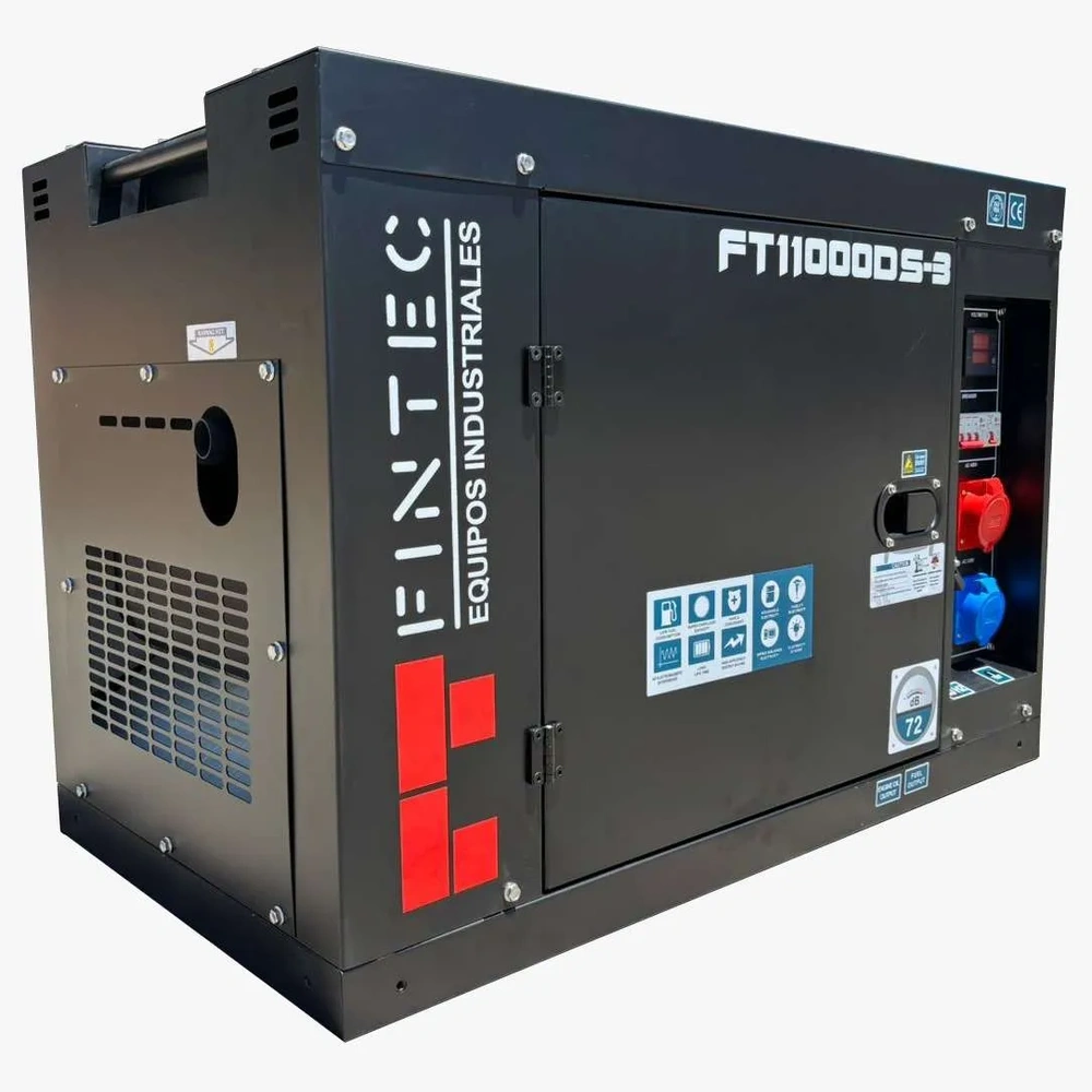 Generador Eléctrico Fintec FT11000DS-3 13 KVA Diésel Trifásico